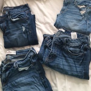 Holister/American eagle jeans.